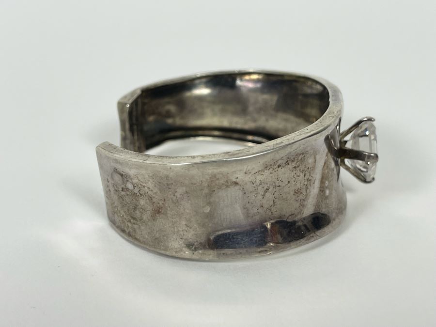 'Mings' Sterling Silver CZ Bracelet 2.5W 24.6g [Photo 10]