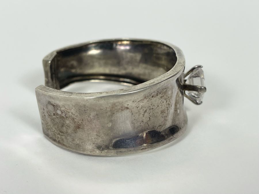 'Mings' Sterling Silver CZ Bracelet 2.5W 24.6g [Photo 11]