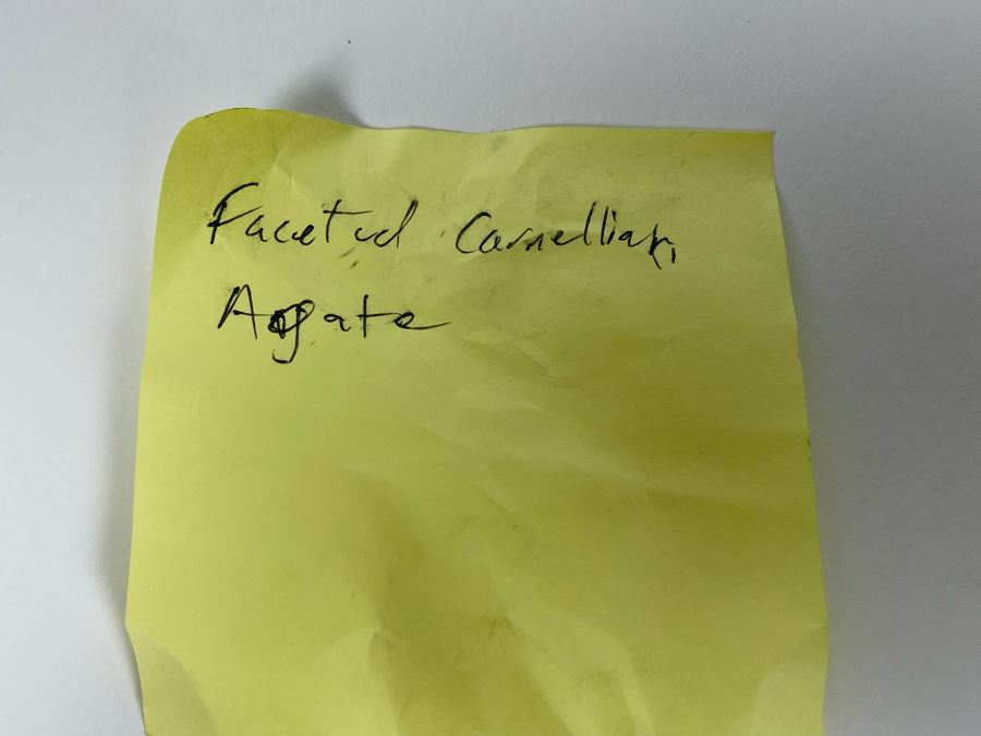 Large Faceted Carnelian Agate 18' Necklace [Photo 10]