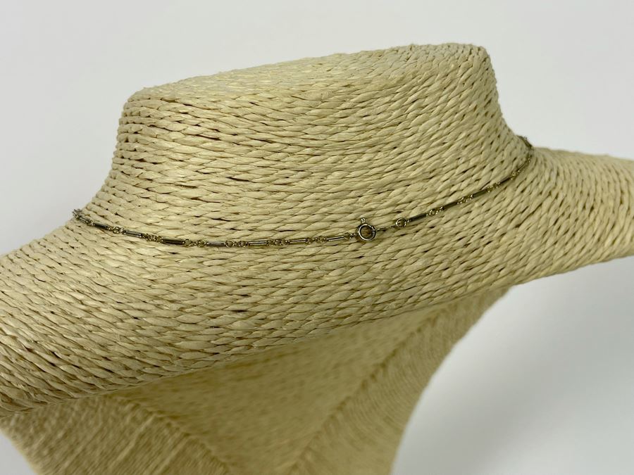 14K Gold Diamond Cross Pendant With 14K Gold 18' Chain Necklace [Photo 5]