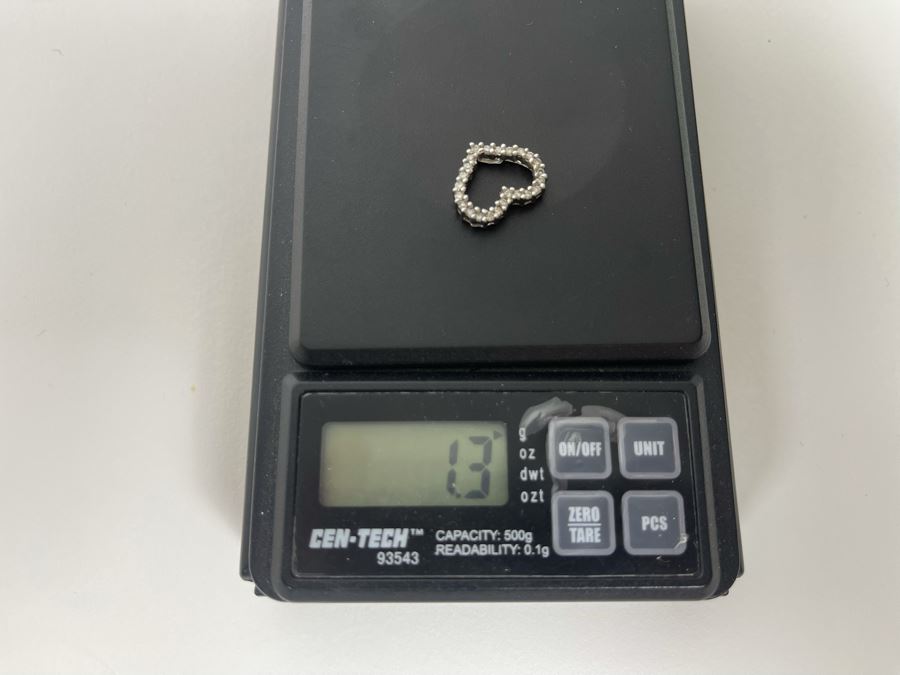 10K Gold Diamond Heart Pendant 1.3g [Photo 7]