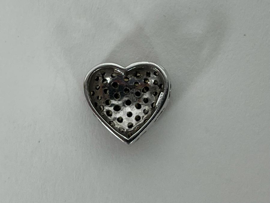 10K Gold Brown Diamond Heart Pendant 1.9g [Photo 6]