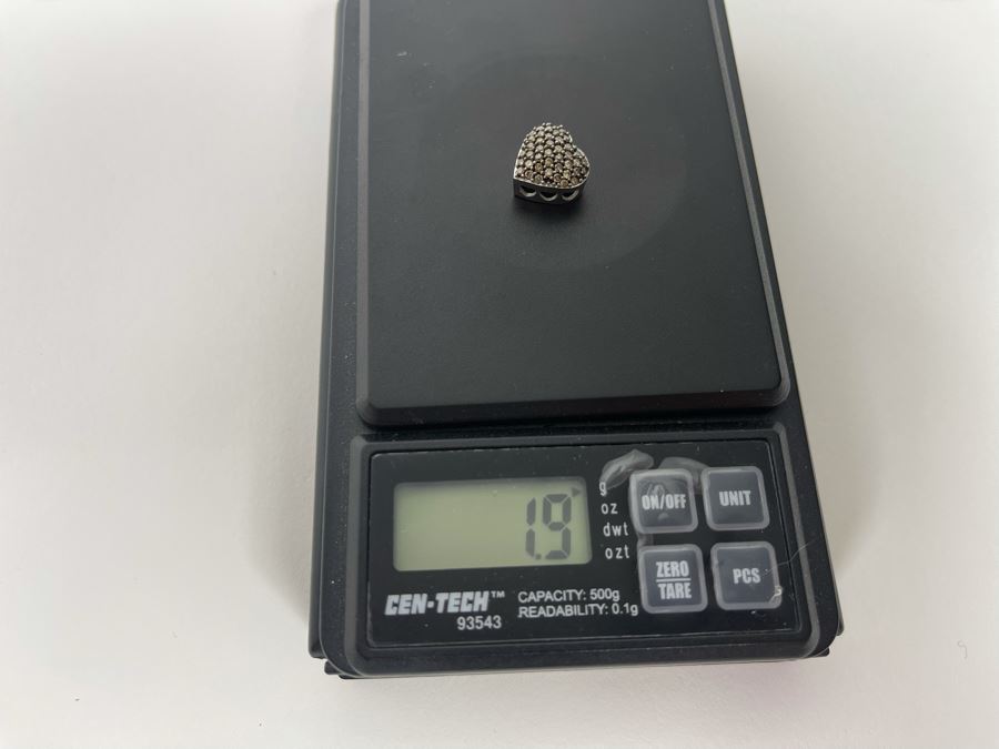 10K Gold Brown Diamond Heart Pendant 1.9g [Photo 7]