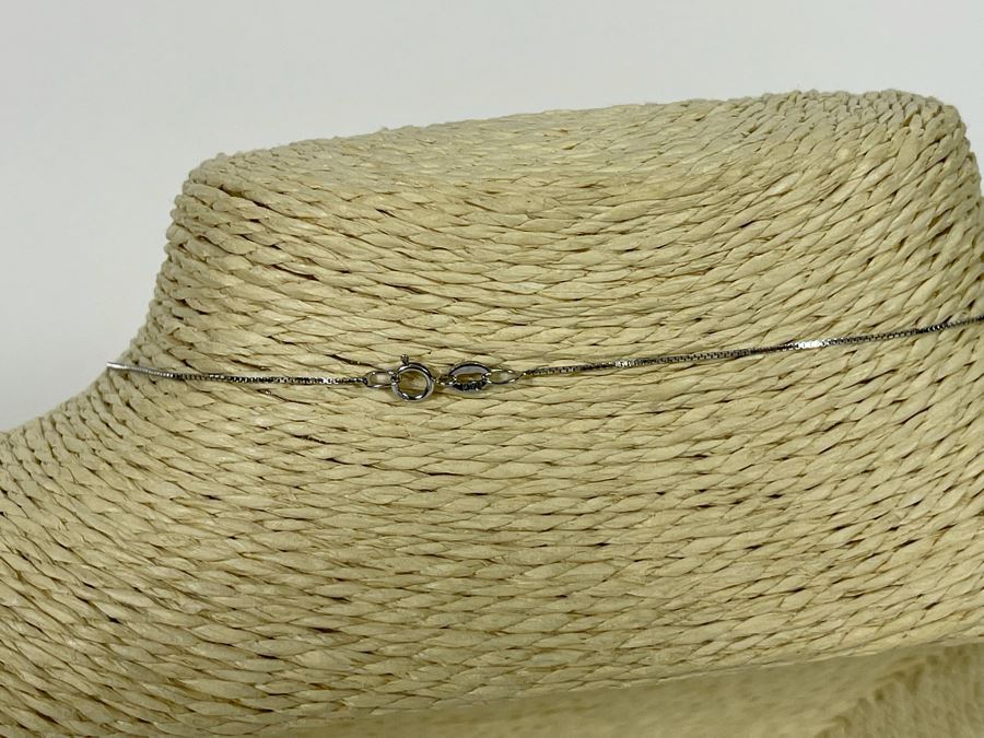 14K Gold Diamond Cross Pendant With 14K Gold 18' Chain Necklace 3.6g [Photo 5]