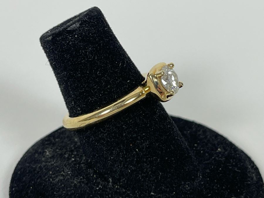 Sterling Silver Moissanite Ring Size 6.25 3.1g [Photo 4]