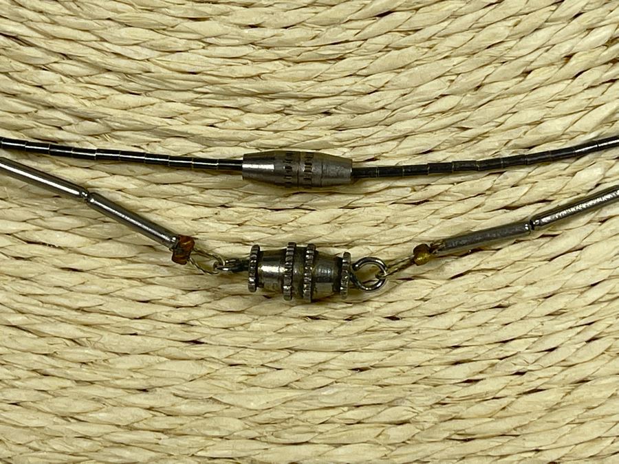 Pair Of Sterling Silver Turquoise And Coral Necklaces [Photo 7]