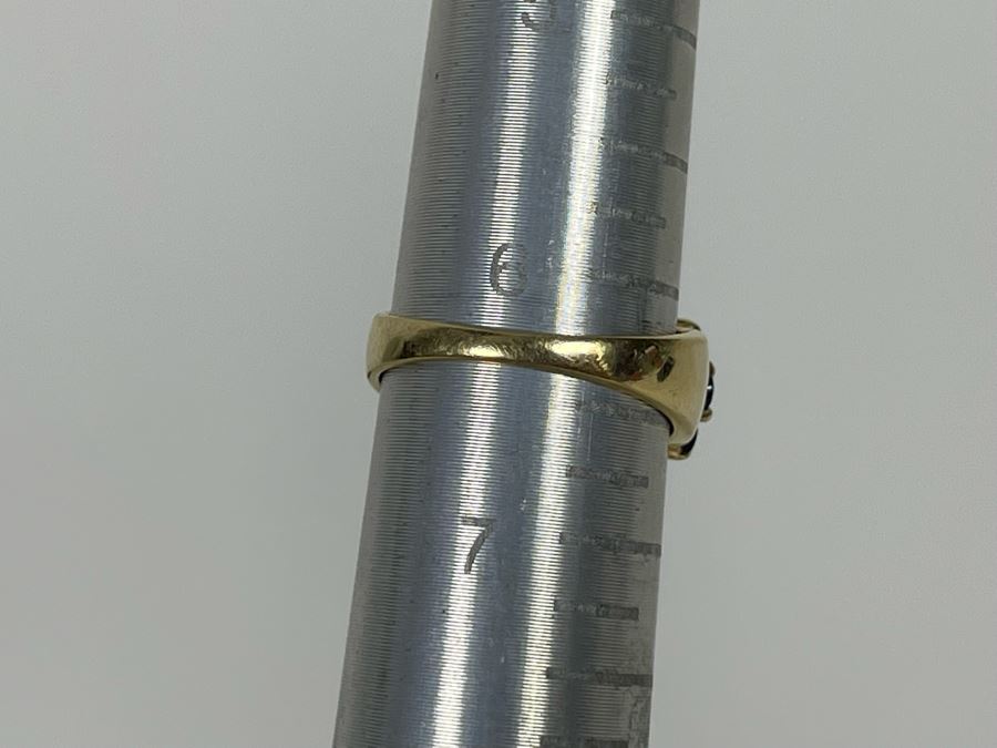 10K Gold Sapphire Ring Size 6.25 3g [Photo 10]