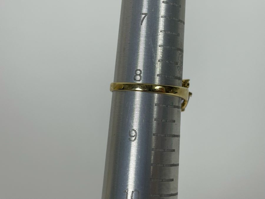 10K Gold Tanzanite Diamond Ring Size 8.25 2.8g [Photo 13]