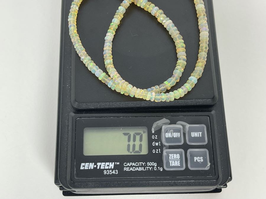 Opal Strand 16' Necklace With 14K Gold Clasp 7g Estimate $500-$750 [Photo 17]