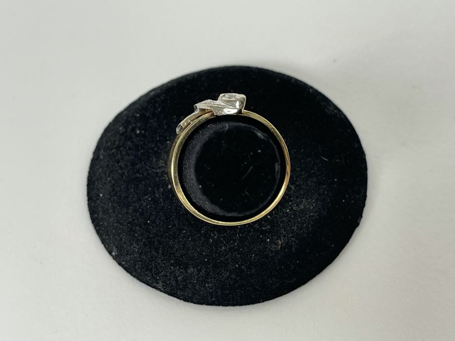 14K Gold Diamond Ring Size 7.5 7.5g Estimate $850-$1,275 [Photo 11]