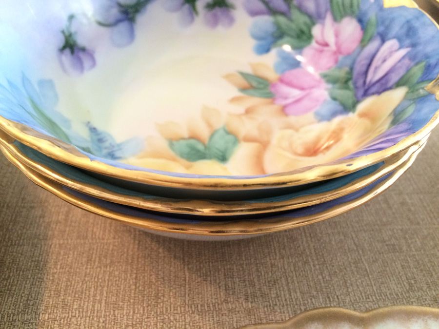 Lot Vintage Hand Painted Plates. Various Marks. [Photo 15]