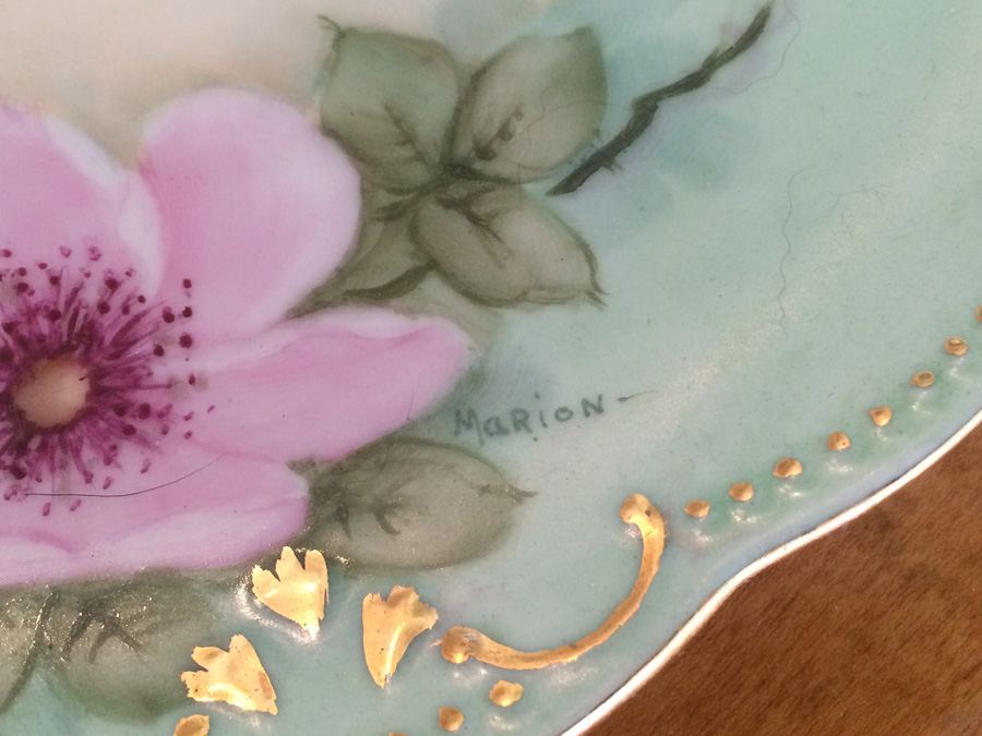 Lot Vintage Hand Painted Plates. Various Marks. [Photo 25]