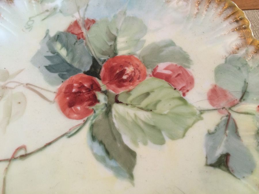 Lot Vintage Hand Painted Plates. Various Marks. [Photo 22]