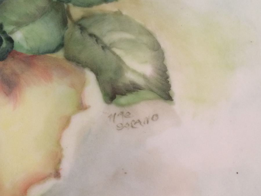 Lot Vintage Hand Painted Plates. Various Marks. [Photo 17]