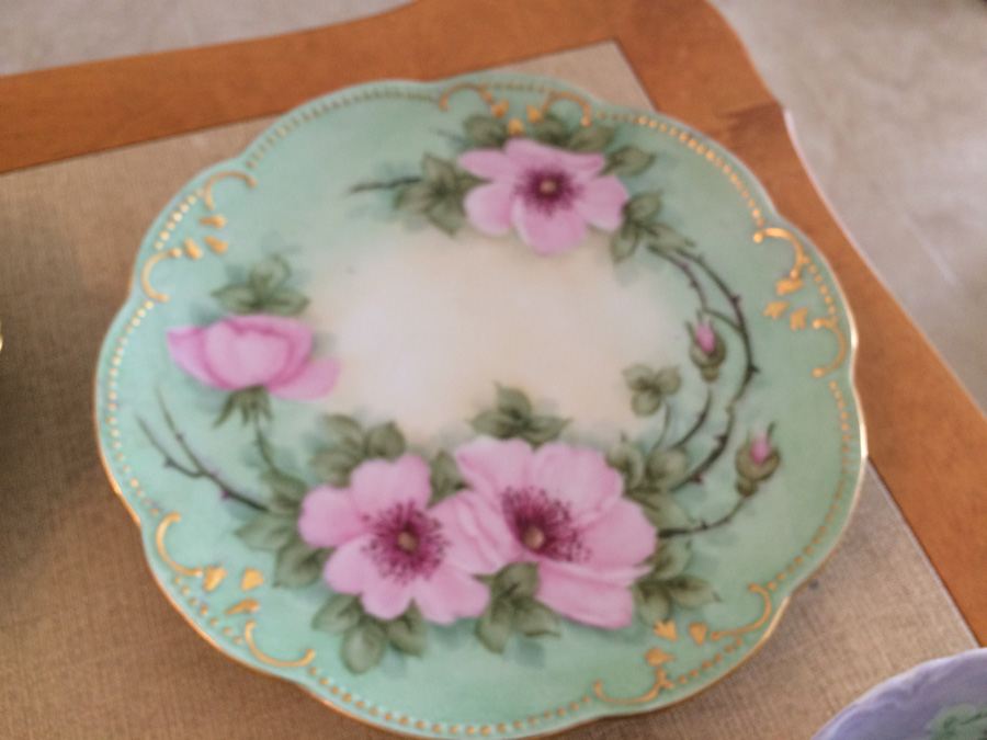 Lot Vintage Hand Painted Plates. Various Marks. [Photo 23]