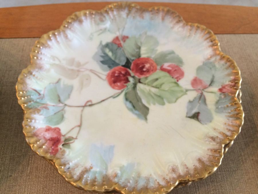 Lot Vintage Hand Painted Plates. Various Marks. [Photo 21]