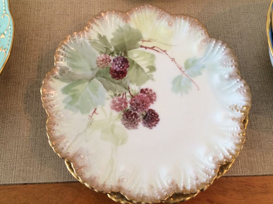 Lot Vintage Hand Painted Plates. Various Marks. [Photo 35]