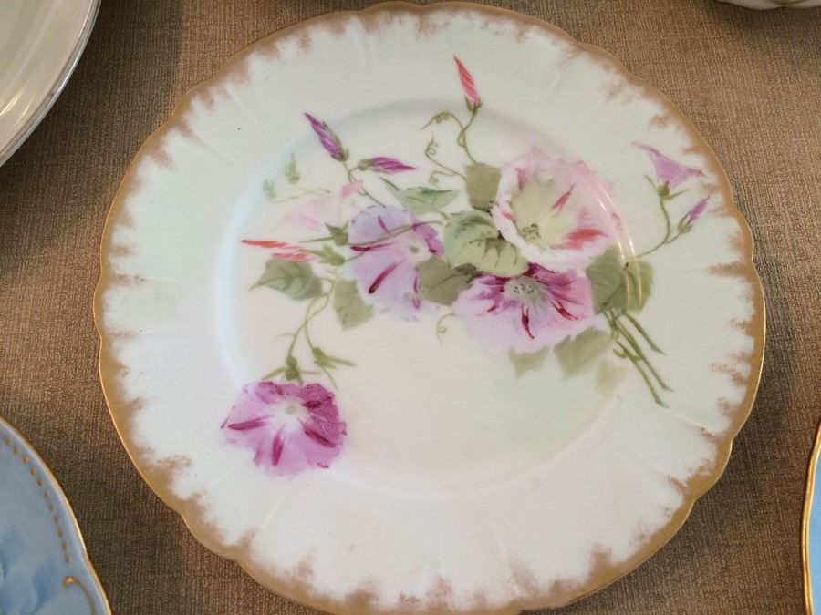 Lot Vintage Hand Painted Plates. Various Marks. [Photo 4]
