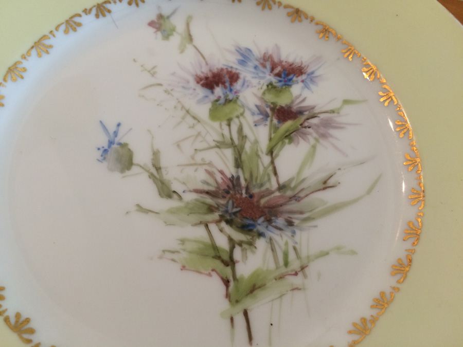 Lot Vintage Hand Painted Plates. Various Marks. [Photo 20]