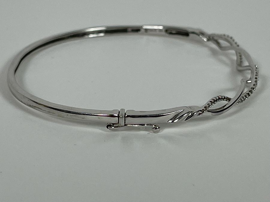 10K Gold Diamond 2.5'W Bracelet 6g [Photo 7]