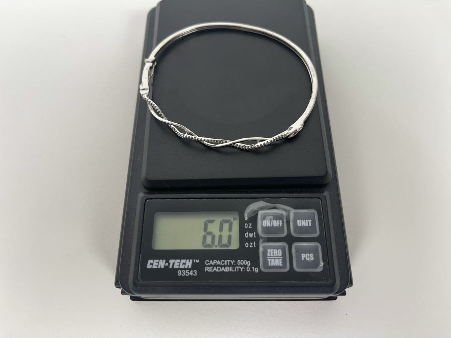 10K Gold Diamond 2.5'W Bracelet 6g [Photo 9]