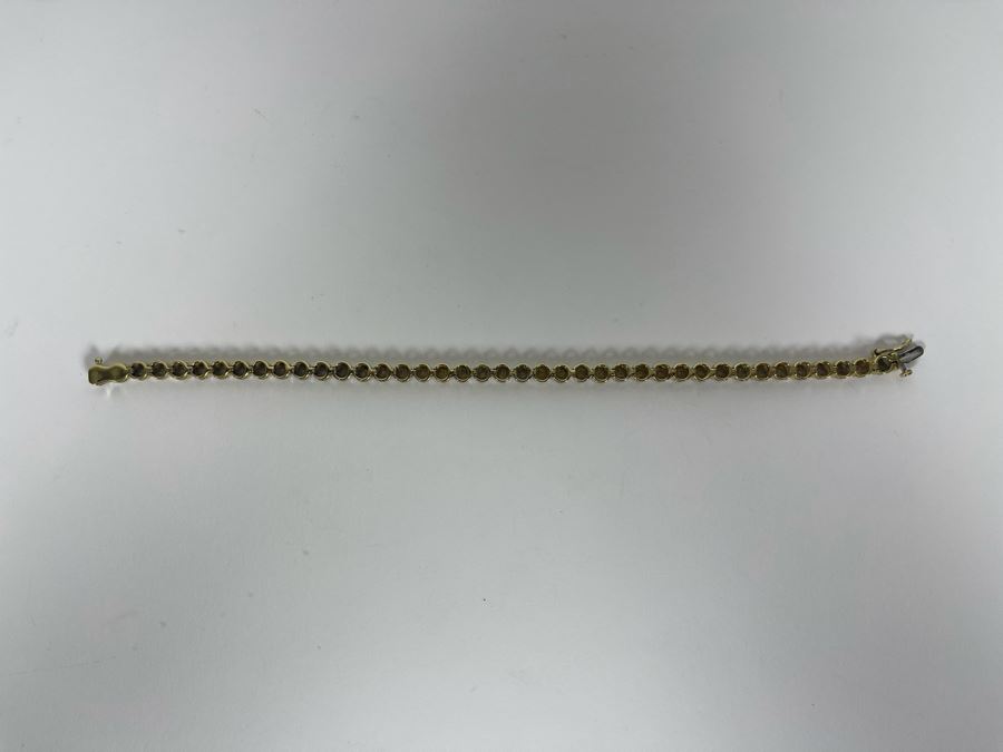 Sterling Silver Diamond 7.5'L Bracelet 12g [Photo 12]