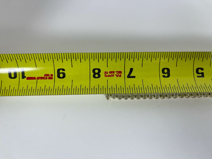 Sterling Silver Diamond 7.5'L Bracelet 12g [Photo 13]