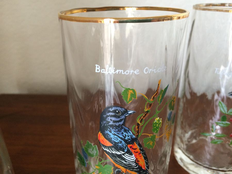 Painted, Various Birds, Stemware [Photo 4]