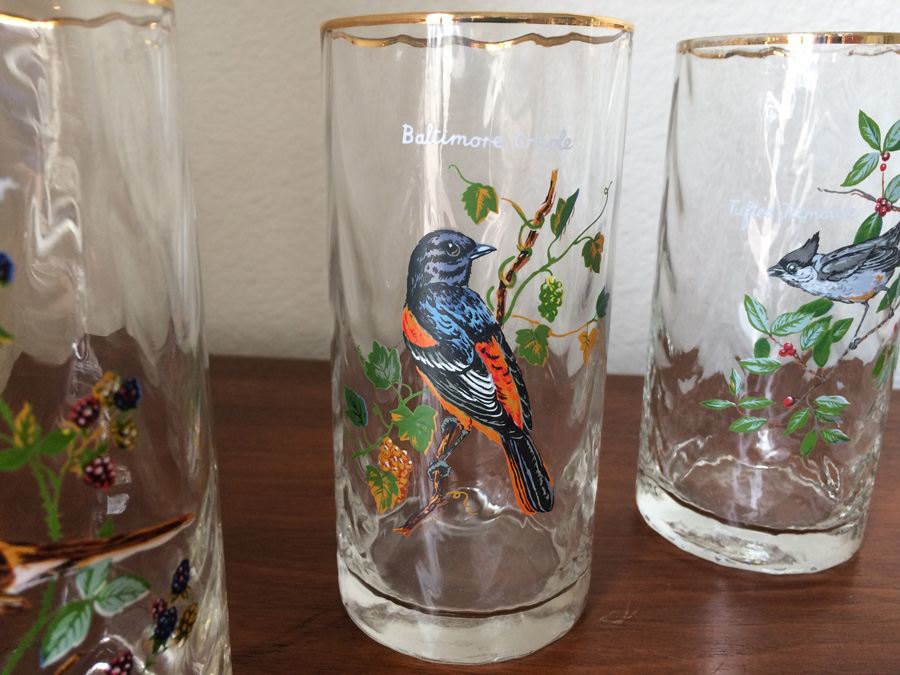 Painted, Various Birds, Stemware [Photo 3]