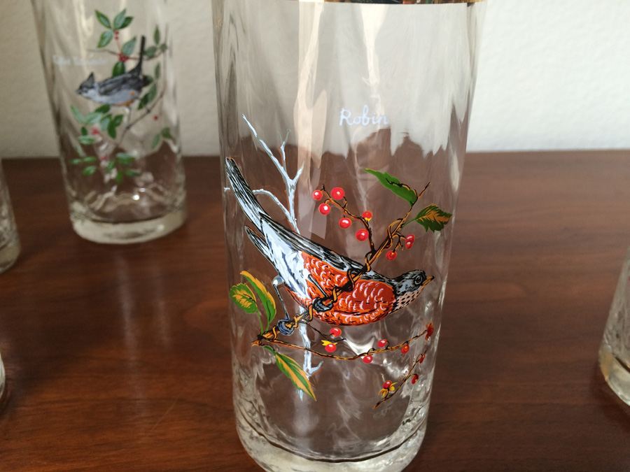 Painted, Various Birds, Stemware [Photo 9]