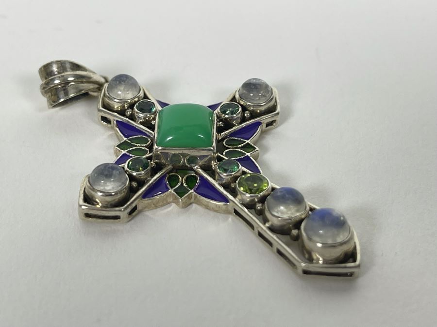 Sterling Silver Multi-Gem Pendant 11g [Photo 10]