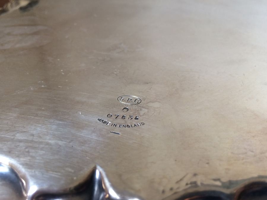 Etched Glass Decanter with Metal Overlay Shot Glasses and Tray [Photo 20]