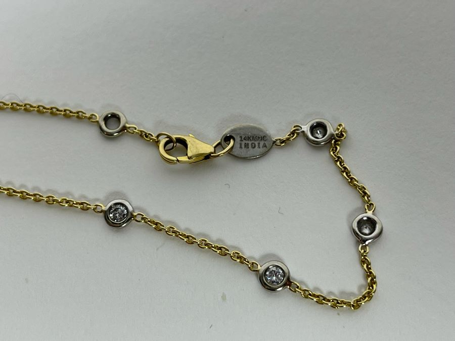 14K Gold Diamond 7' Bracelet 2.3g [Photo 5]