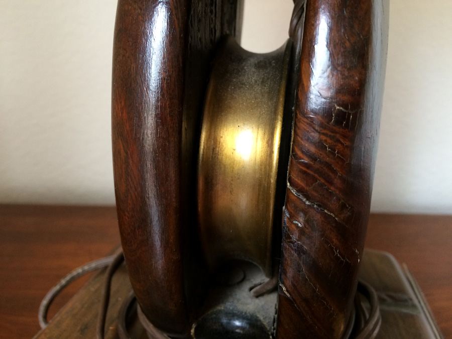 Vintage Ship Pulley Lamp 1913 - Redondo Beach Yacht Club [Photo 9]