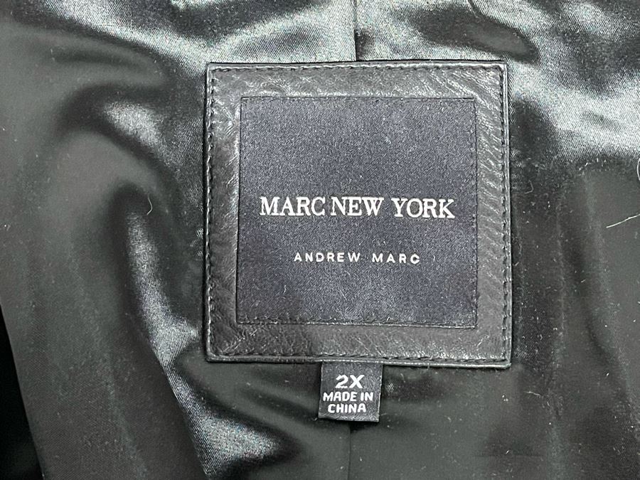 Andrew Marc New York Leather Jacket Size 2XL [Photo 6]