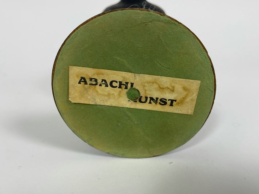 Art Deco Austrian Abachi Wood African Bust Head Sculpture In Manner Of Karl Hagenauer 3.25W X 3.5D X 8H [Photo 2]