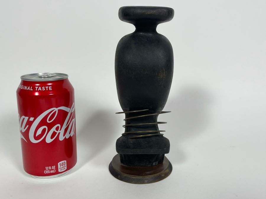 Art Deco Austrian Abachi Wood African Bust Head Sculpture In Manner Of Karl Hagenauer 3.25W X 3.5D X 8H [Photo 7]