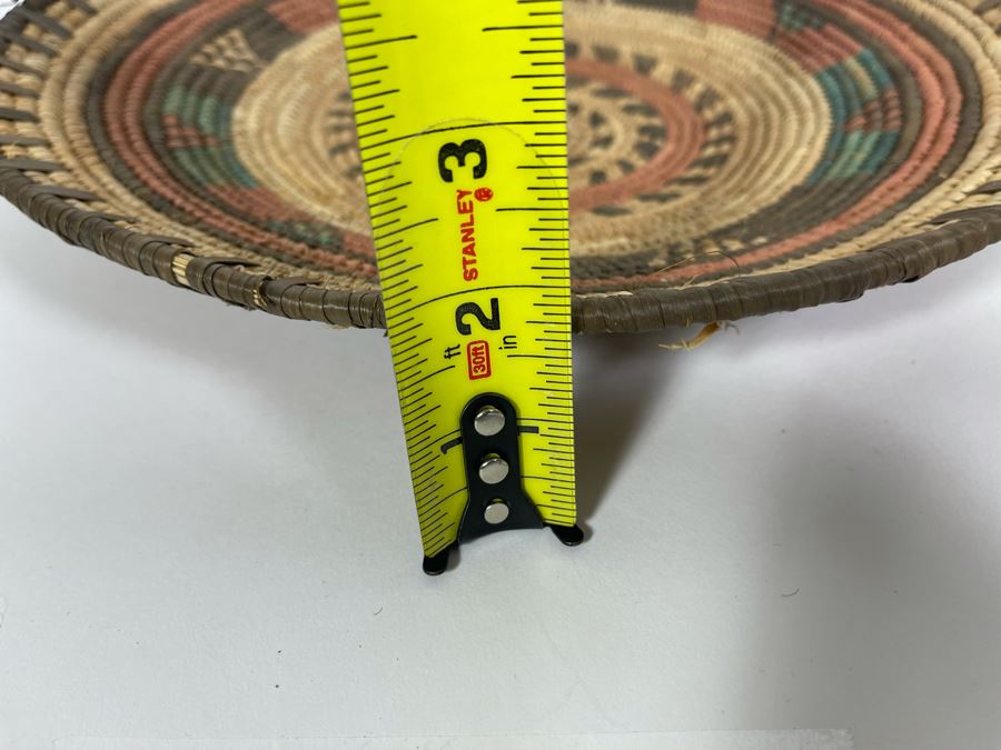 Vintage African Woven Plate Bowl 13R X 1.5H [Photo 7]