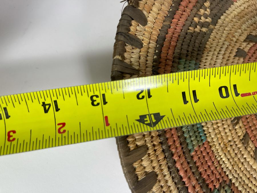 Vintage African Woven Plate Bowl 13R X 1.5H [Photo 6]