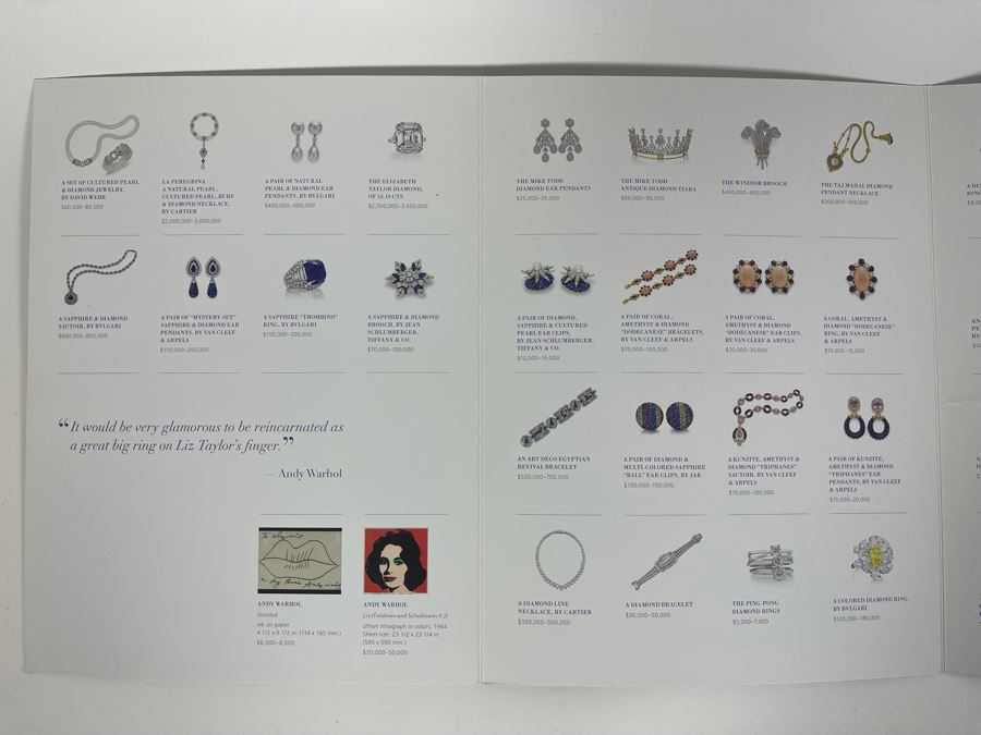 Auction Catalogs From The Collection Of Elizabeth Taylor And The Jewels Of The Duchess Of Windsor [Photo 7]