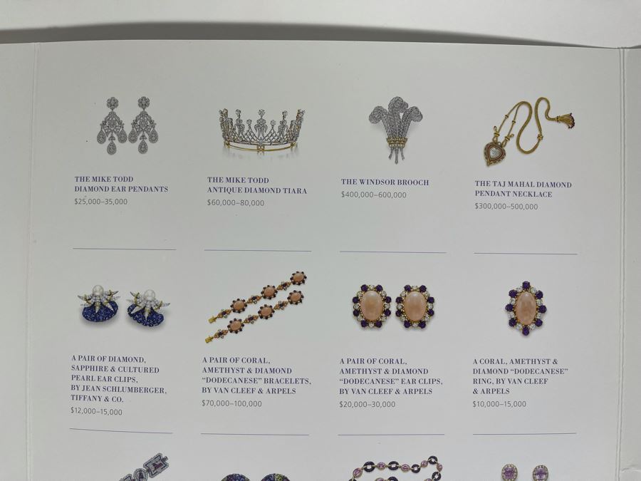 Auction Catalogs From The Collection Of Elizabeth Taylor And The Jewels Of The Duchess Of Windsor [Photo 11]