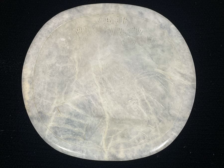 Vintage Chinese White Jade Relief Carving [Photo 6]