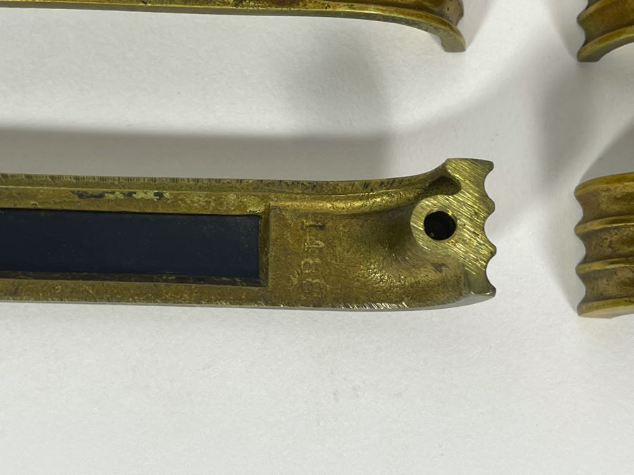 Set Of Six Art Deco Hardware Pulls With Screws 4.5W [Photo 7]