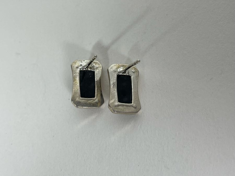 Modernist Sterling Silver Amber Earrings With Vintage Sterling Silver Amber Brooch Pin 13.8g [Photo 8]