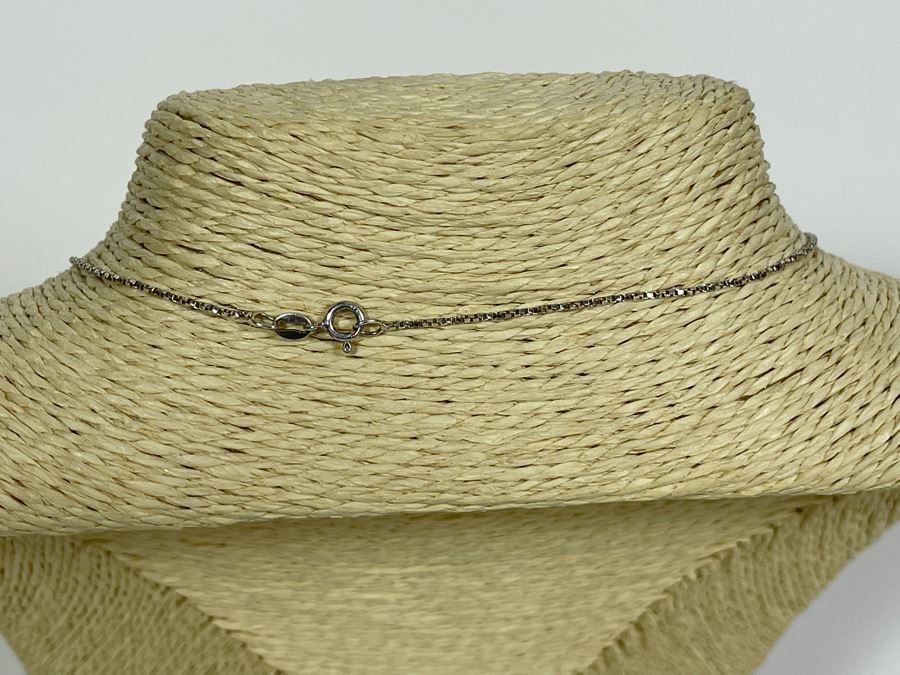 Sterling Silver Amber Pendant With Sterling Silver 18' Chain Necklace 4.8g [Photo 5]