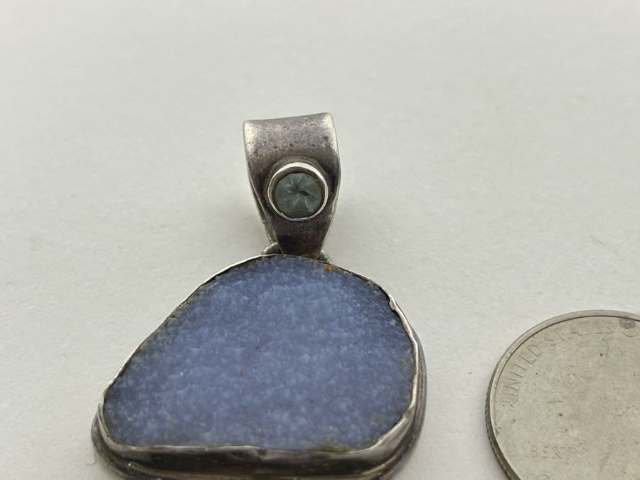 Sterling Silver Multi-Stone Pearl Pendant 17.1g [Photo 4]