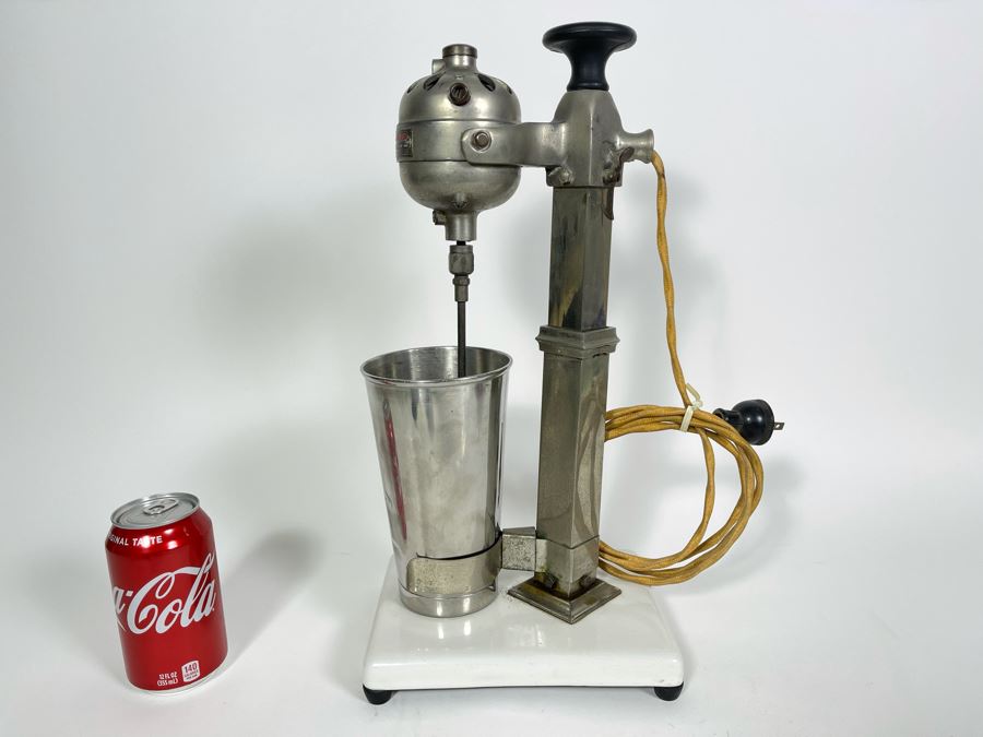 Vintage Hamilton Beach Chrome Milkshake Maker Mixer 8W X 6D X 16H [Photo 1]