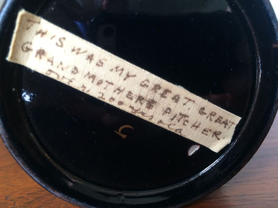 Antique hand painted pitcher. [Photo 6]