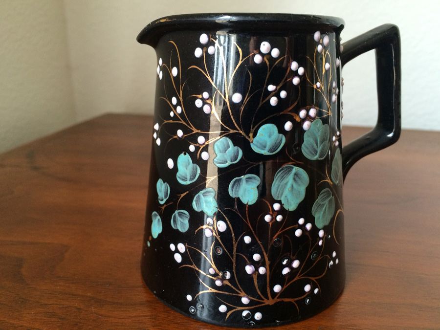 Antique hand painted pitcher. [Photo 3]