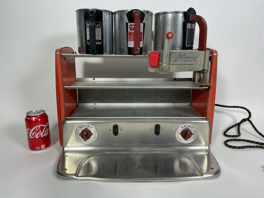 Vintage Mid-Century Heinz Model 563 Soup Warmer / Dinner Counter Display Diner Cafe Service Station With Built-In Can Opener 19W X 12D X 13H [Photo 6]